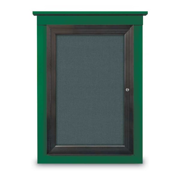 Sliding Glass Enclosed Letterboard, 96"x4